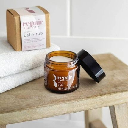 Repair And Care Muscle Balm Rub With Eucalyptus, Lavender, Ginger, Rosemary & Arnica Essential Oils 50G