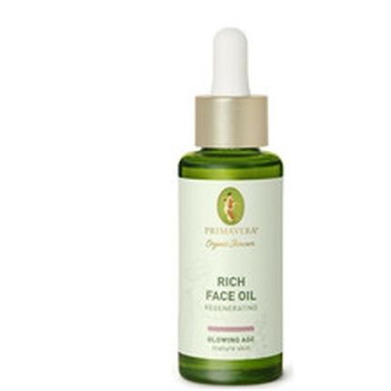 Primavera Regenerating Rich Face Oil 30Ml - Natural Cosmetics For Mature And Demanding Skin - Activates Cells And Firms Skin - Vegan