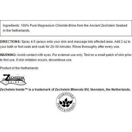 Swanson Magnesium Oil Spray Zechstein Magnesium Soothes Muscles Nourishes Skin Stress Relief Sleep Rapid Absorption Dr. Barbara Hendel'S Formula 8 Fl Oz Liquid