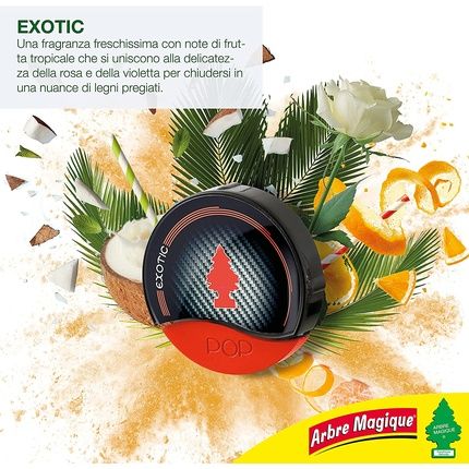 Arbre Magique Mono Car Air Freshener Exotic Scent - Lasts Up To 7 Weeks - Image 3