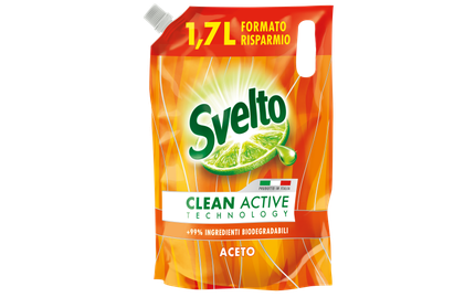 Svelto Dishwashing Liquid With Vinegar 17 Liters