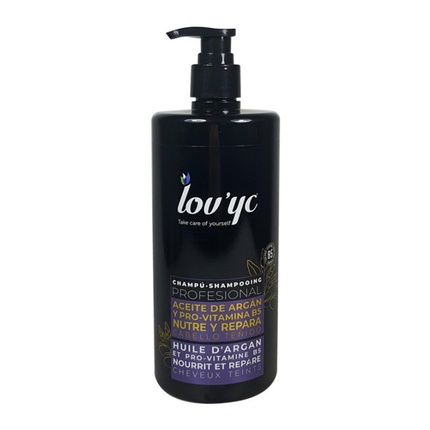 Lov'Yc Professional Hair Shampoo With Argan Oil For Nourishing And Repairing Colored Hair 25.3 Fl Oz