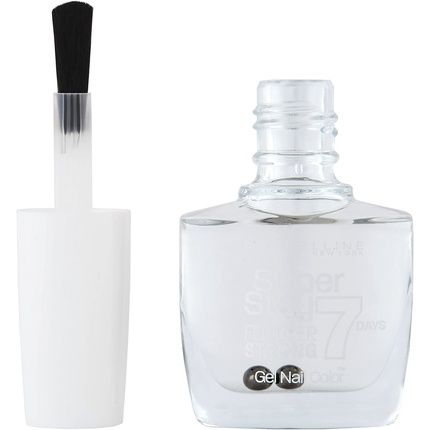 Maybelline New York Super Stay Nail Polish Forever Strong 7 Days Finish Gel Nail Polish 25 Crystal Clear Transparent Gloss Ultra Strong Hold 10Ml