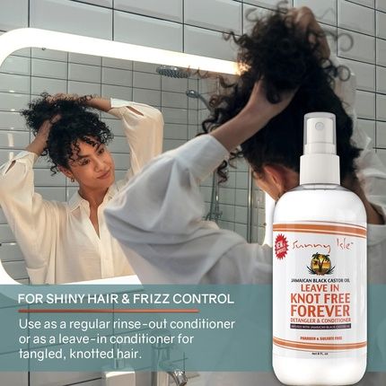 Sunny Isle White Jamaican Black Castor Oil Knot Free Forever Leave In Conditioner 236Ml