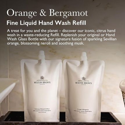 Molton Brown Orange & Bergamot Fine Liquid Hand Wash Refill 400Ml - Image 3