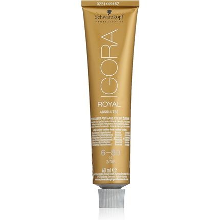 Schwarzkopf Igora  Permanent Anti-Age Color Cream 6-80 Dark Blonde Red Natural 60Ml