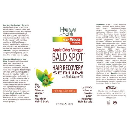 Hawaiian Silky Apple Cider Vinegar Bald Spot Recovery Serum 1.76 Fl Oz - Image 3