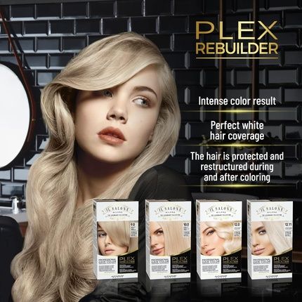 Il Salone Milano Plex Rebuilder Permanent Hair Color Cream 10.1 Extra Light Ash Blonde Professional Hair Dye Kit - Image 3