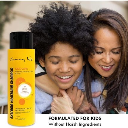 Sunny Isle Kids Care Extreme Hydrating Shampoo 12Oz - Gentle Care Cleanser - Image 3