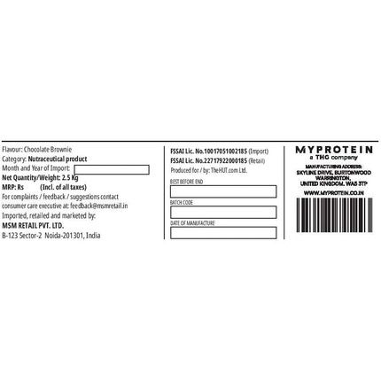 Myprotein Impact Whey Protein Chocolate Brownie 2500G - 2.5Kg Pack - Image 3