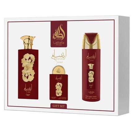 Lattafa Pride Ansaam Gold Giftset 3 Pieces