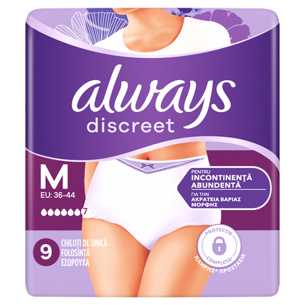 Always Always Discreet Underwear Incontinence Pants Women Plus M X9