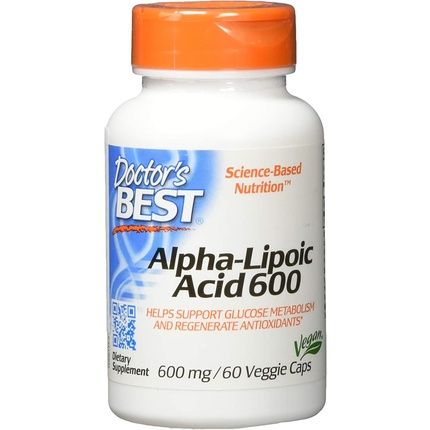 Doctor'S Best 600Mg Alpha Lipoic Acid Capsules 60 Count