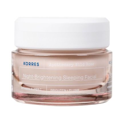 Korres Apothecary Wild Rose Night-Brightening Sleeping Facial - 40Ml