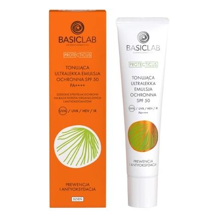 Basiclab Tinted Ultralight Protective Emulsion Spf 50 With Ppd 221 40Ml