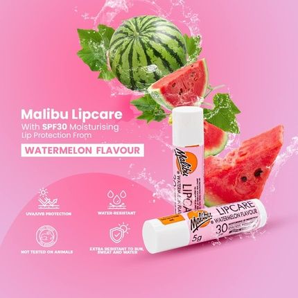 Malibu Lip Balm With Spf30 Watermelon 4Ml