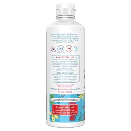 Maryruth'S Liquid Kids Multivitamin Liposomal Strawberry Cherry & Vanilla 1522 Oz 450Ml - Image 3