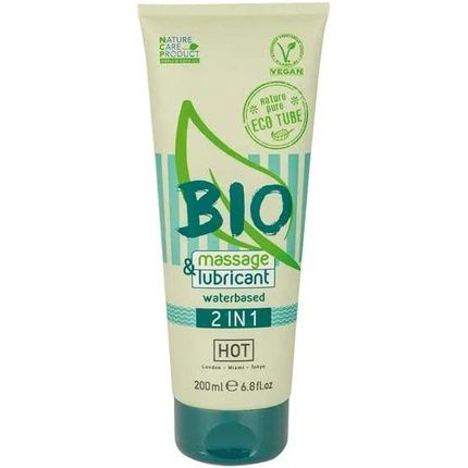 Hot Bio 2In1 Massage Oil And Lubricant 200Ml - For Erotic Massages And Perfect Glide. Ideal For Happy End Massages