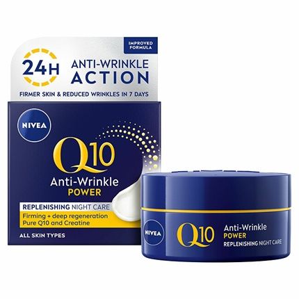 Nivea Night Cream Antiwrinkle Q10 Plus 50 Ml