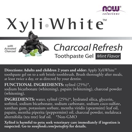 Now Xyliwhite Charcoal Refresh Mint Toothpaste 181G