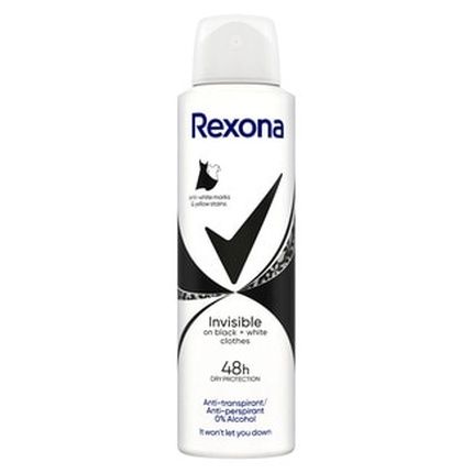 Rexona Deo Spray Invisible Black & White 48H Woman 200 Milliliters
