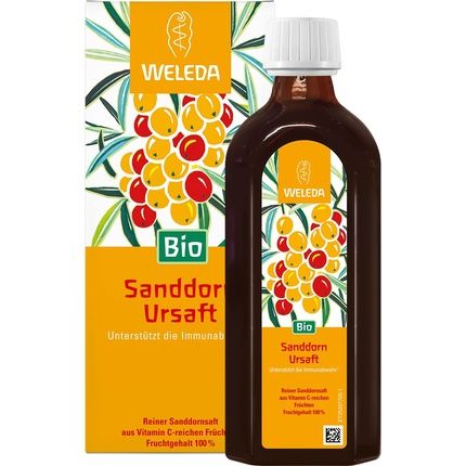 Weleda Organic Organic Sea Buckthorn Juice, Source Of Vitamin C To Strengthen The Immune System