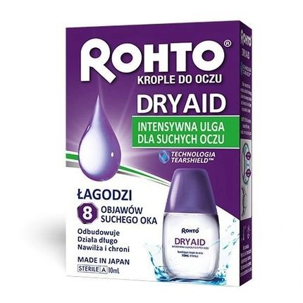 Rohto Dry Aid Eye Drops, 10 Ml - Long-Term Validity