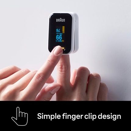 Braun Pulse Oximeter 1 Accurate Blood Oxygen Finger Monitor - Image 3