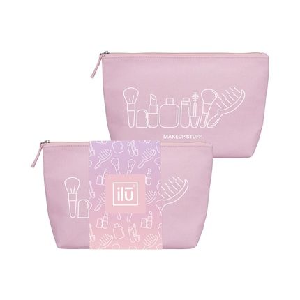 Ilu Cotton Pink Cosmetic Bag