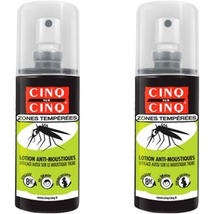 Cinq Sur Cinq Temperate Areas Anti-Mosquito Lotion 100Ml - Pack Of 2