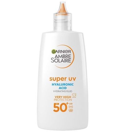 Garnier Ambre Solaire Ultra-Light Sensitive Sun Protection Face Fluid Spf50+ Protective Foundation For Face 40Ml