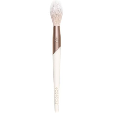 Ecotools Luxe Soft Highlighter Makeup Face Powder Brush Luminous Glow Pink