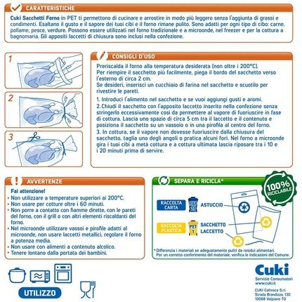 Cuki Bags Oven Hob Enhances The Taste Of Your Food 25X38Cm - Pack Of 8