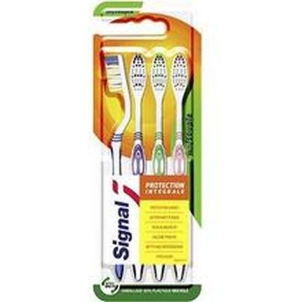 Signal Integral Protection Soft Toothbrush 4 Pieces