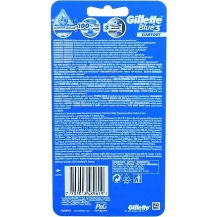 Gillette Blue 3 Disposable Razors Comfort 3'S 0.05601Kg