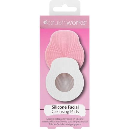 Brushworks Silicone Cleansing Pads - Pack Of 2