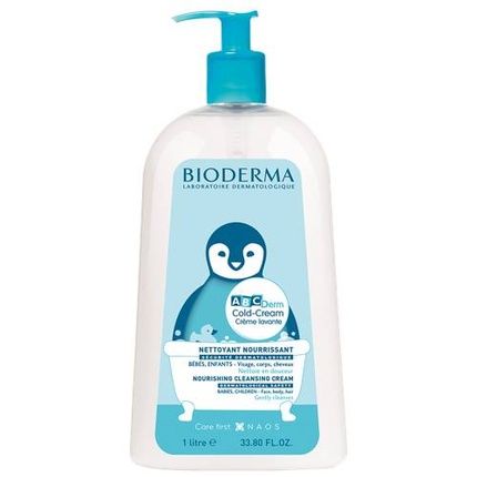 Bioderma Abcder Cold Cream Nourishing Cleansing Cream For Children 1000 Ml