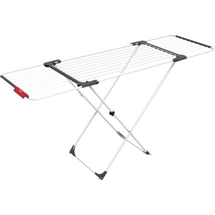 Vileda Surprise Clothes Drying Rack Steel Aluminum White 62 X 125 X 133 Cm