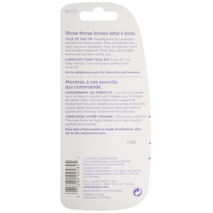 Sally Hansen Stray Hair Beware Needle Point Tip Tweezer - Image 3