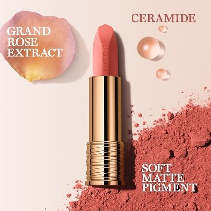 Lancome L'Absolu Rouge Intimatte Hydrating Matte Lipstick Buildable - Image 3