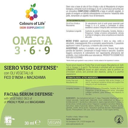 Defense Facial Serum With Indian Fig And Macadamia Vegetable Oil 30Ml