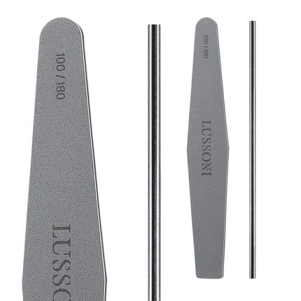 T4B Lussoni Mylar Trapezoid Nail File 100/180 Grit For Gel Or Acrylic Nails - Image 3