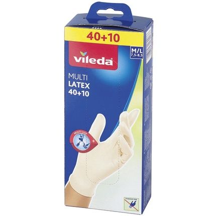 Vileda Disposable Gloves Multi Latex 4010 Sm Powder Free