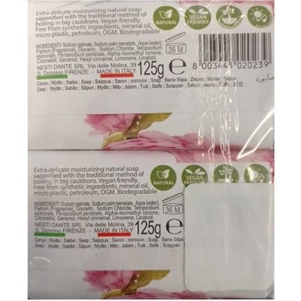 Nesti Firenze Natural Garden Idratante Soap 4.4 Ounces 125G - Pack Of 2 - Image 3
