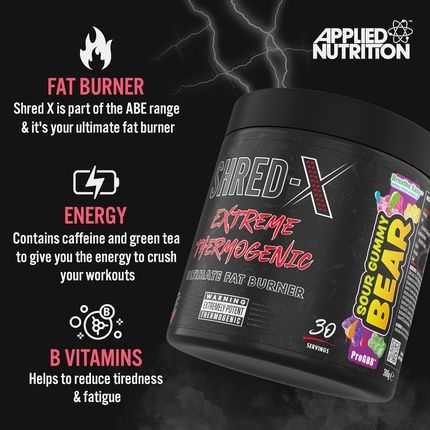 Applied Nutrition Shred X Fat Burner All Black Everything