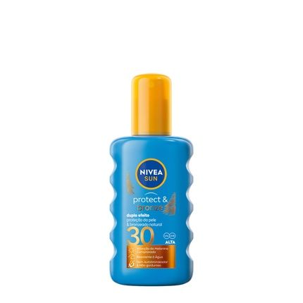 Nivea Sun Protect & Bronze Spray Spf30 200Ml - Effective Sun Protection And Bronzing