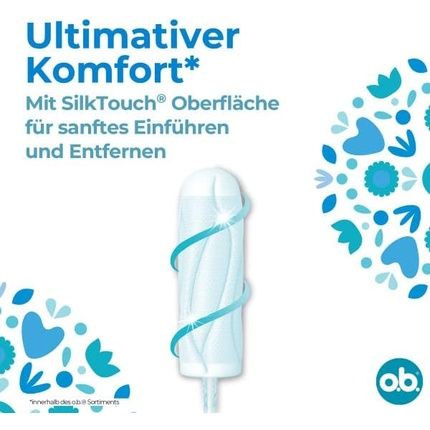 O.B. Procomfort Super Plus Tampons With Dynamic Fit Technology And Silktouch Surface 32 Pieces