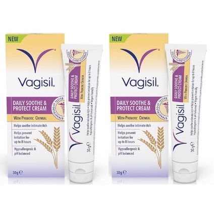 Vagisil Daily Soothe & Protect Cream For Women & Sensitive Skin 30G