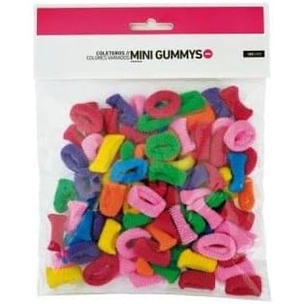Bifull Scrunchies Assorted Colors Mini Gummys Black