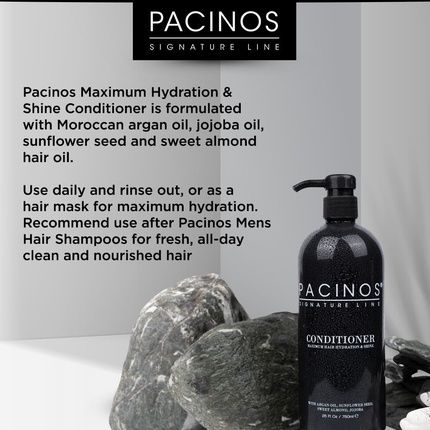 Pacinos Conditioner Moisturize & Control Frizz Water Based Formula With Argan Oil, Sunflower Seed, Sweet Almond & Jojoba Essential Oil - Image 3